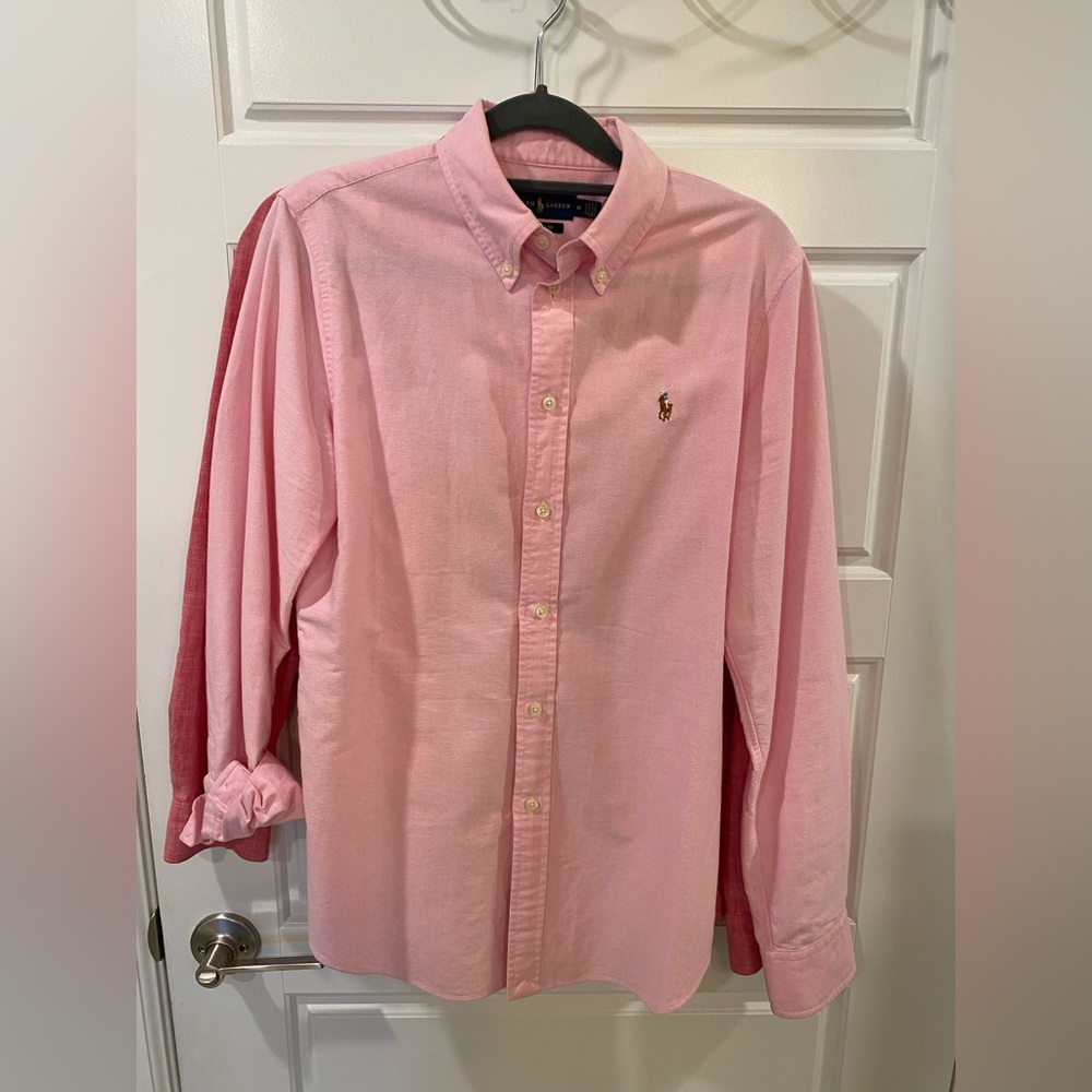 Banana Republic- Women’s Medium - Pink OXFORD button down dress shirt